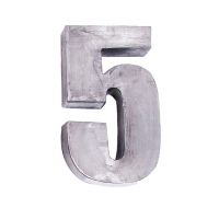 Fabricated 12" Steel Number 5