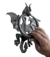 "Nahu" Raw Iron Dragon Door knocker