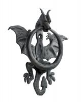 "Nahu" Raw Iron Dragon Door knocker