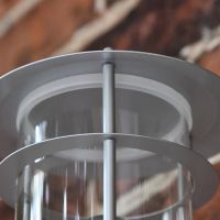 Close-up of the Silver Finish on the Wall Light