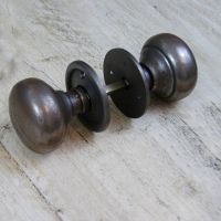 Traditional Door Knobs in a Natural Iron 