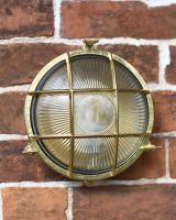 Antique Brass Nautical "Bow" Wall Light 