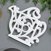 Cream Cast Iron Kettle Trivet