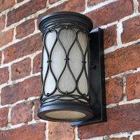 View of the Bottom of the "Nightingale" Traditional Flush Wall Lantern