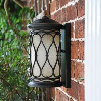 Side View of the "Nightingale" Traditional Flush Wall Lantern