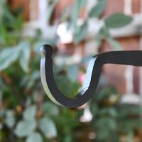 Close-up of the hook on the End of the Hanging Basket Bracket 