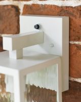 Oakley Cream Top Fix Wall Light Mounted Flush onto a Brick Wall