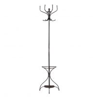 "Ombersley" Wall Fixed Coat & Umbrella Stand in Black