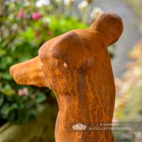 View of the Ears on the Greyhound Sculpture