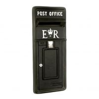 "Original Reproduction" Elizabeth Regina Post and Parcel Box Front Finished in Black with White Text