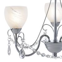 Ornate Three Light Jewel Chandelier