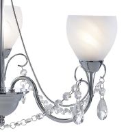 Ornate Three Light Jewel Chandelier