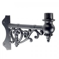 Ornate Corner Wall Bracket Finished In Black