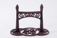 Rustic Cast Iron Scroll Design Boot Scraper