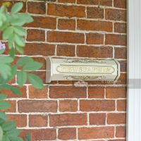 Ornately Detailed Cream Wall Mounted Newspaper Box