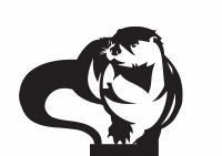 Otter At The Top OF The Weathervane