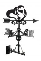 Iron Otter Weathervane