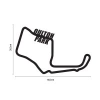 Oulton Park Motor Racing Circuit Wall Art Finished in Black