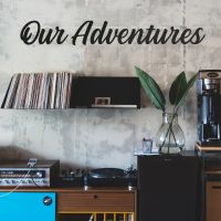 Our Adventures Wall Art in Living Room 