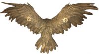 Owl With Outstretched Wings Wall Art & Bust Fixings