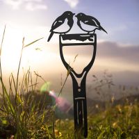 Pair of Robins Sheet Steel Silhouette in Black Finish