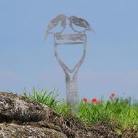 Pair of Robins Sheet Steel Silhouette in Natural Steel Finish