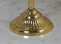 Victorian Free Standing Toilet Roll Holder Polished Brass