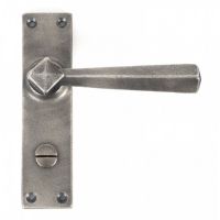 Pewter Straight Lever Bathroom Set