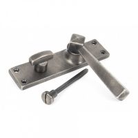 Pewter food Handle With Bathroom Lock