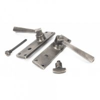 Pewter food Handle With Bathroom Lock - Sold In A Pair