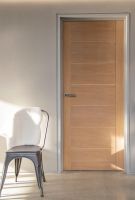 Pewter Hammered Lever Door Handle on Rose in Situ