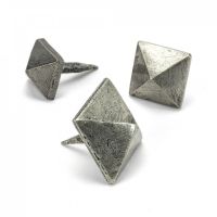 Pewter Pyramid Door Stud - 15mm