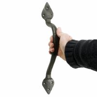 Medieval cast iron door pull handle