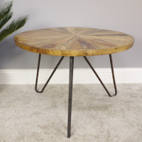 Iron Pin Legged Coffee Table in Use in the Home