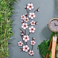 Pink Blossoms Metal Wall Art