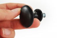 Plain Iron Button Cabinet Knob