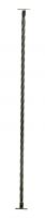 Rope Twist Stair Spindle with Brackets - Full Length