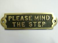 Please Mind The Step information sign