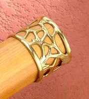 Polished Brass Ornate Handrail End Cap