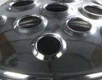 Close up of Flower holes on lid