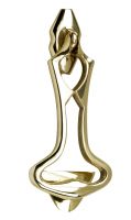 Polished Brass Art Deco Door Knocker