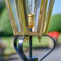 Close-up of the Frog Collar on the Lamp Post Set
