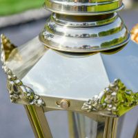 Close-up of the Polished Brass Finish