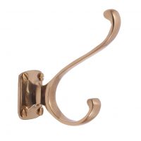 Polished Brass Coat & Hat Hook