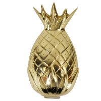 Pineapple door knocker finished in a polished brass