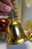 "Seasons Spirit" Christmas Tree Hand Bell 