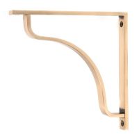 Polished Bronze "Arch-Way" Modern Shelf Bracket - 200mm x 200mm