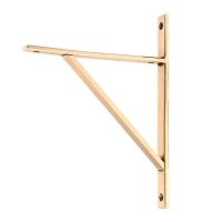 Polished Bronze "Claremont" Traditional Shelf Bracket - 260mm x 200mm