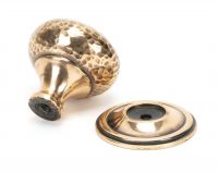 Polished Copper Hammered Mushroom Cabinet Knob - 38mm Parts