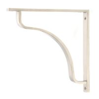 Polished Nickel "Arch-Way" Modern Shelf Bracket - 200mm x 200mm